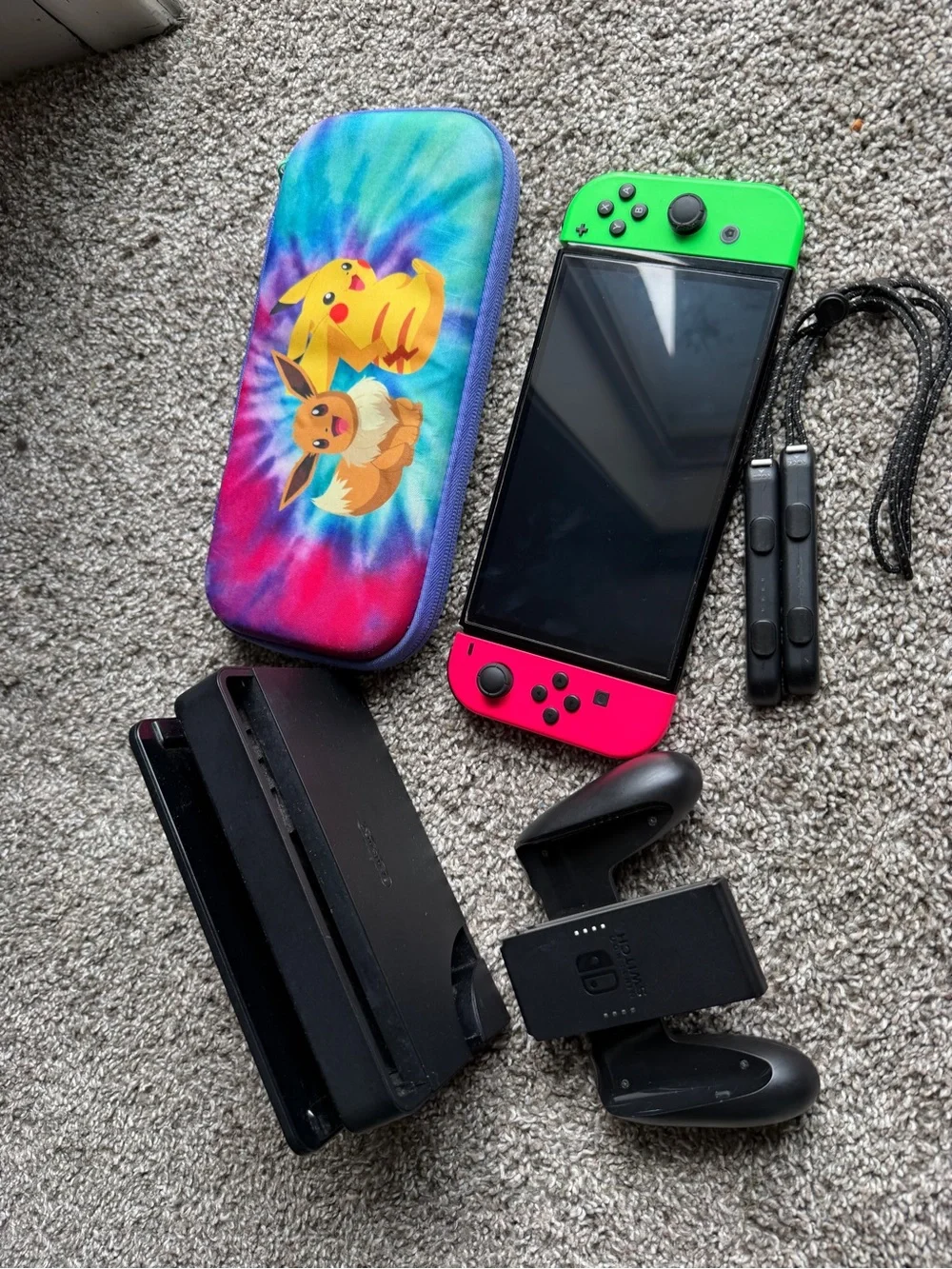 Nintendo Switch OLED Bundle w/ Dock, Joy-Cons, Pokémon Case & Accessories